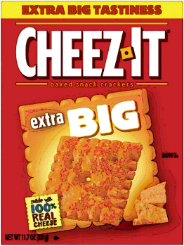 CHEEZ IT 'Extra Big' Baked Snack Cracker with real Cheese 331 gr